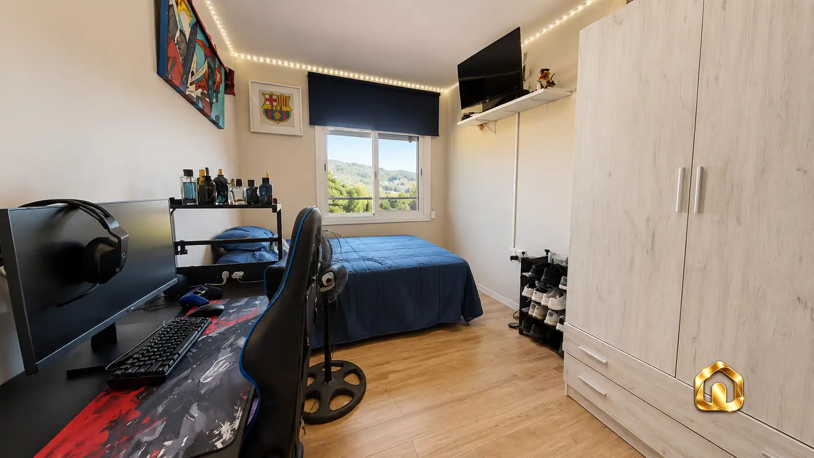 Habitación de Casa o chalet en venta en Sant Fost de Campsentelles con Aire acondicionado, Jardín privado y Terraza