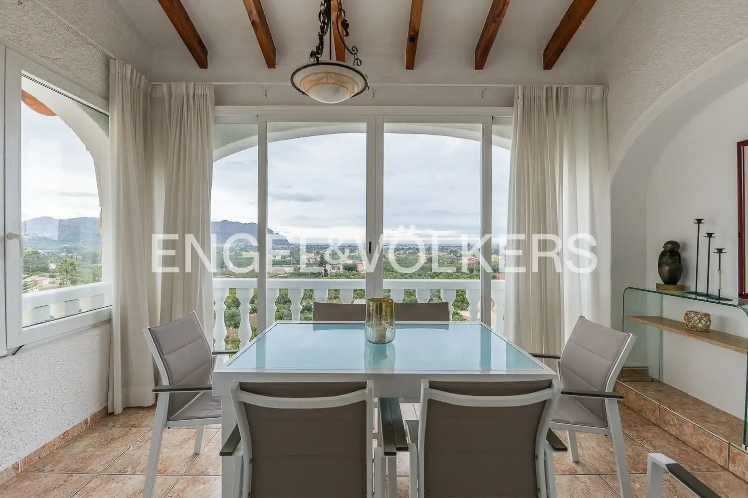 Dining room of Houses for sale in Pedreguer  with Air Conditioner, Heating and Private garden