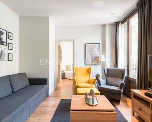 Living room of Apartment to rent in  Barcelona Capital  with Air Conditioner and Balcony