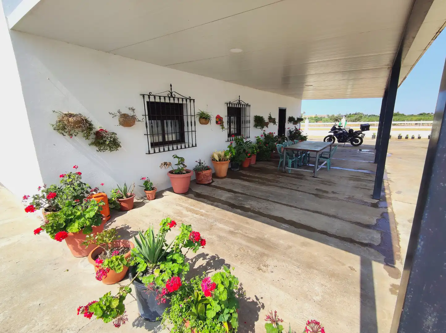 Terraza de Finca rústica en venta en El Cuervo de Sevilla con Aire acondicionado, Jardín privado y Terraza
