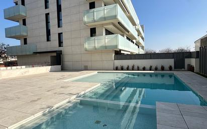 Swimming pool of Flat for sale in  Lleida Capital  with Air Conditioner, Heating and Parquet flooring