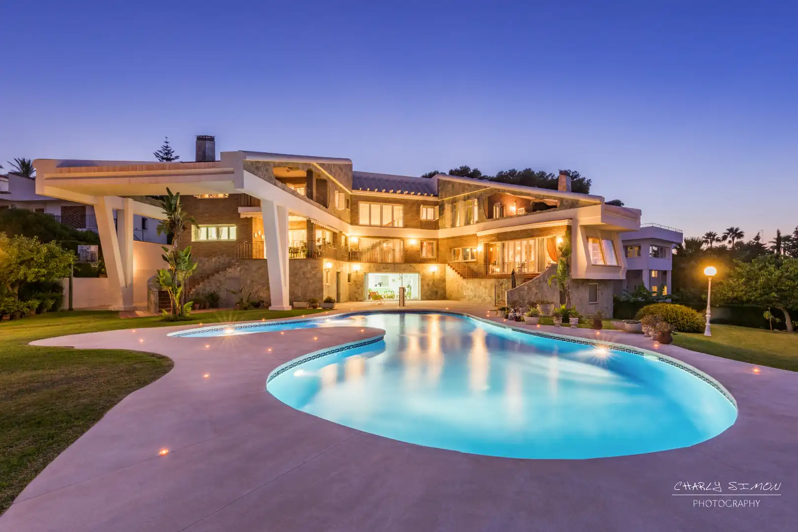 Swimming pool of Houses for sale in Málaga  with Air Conditioner, Heating and Private garden