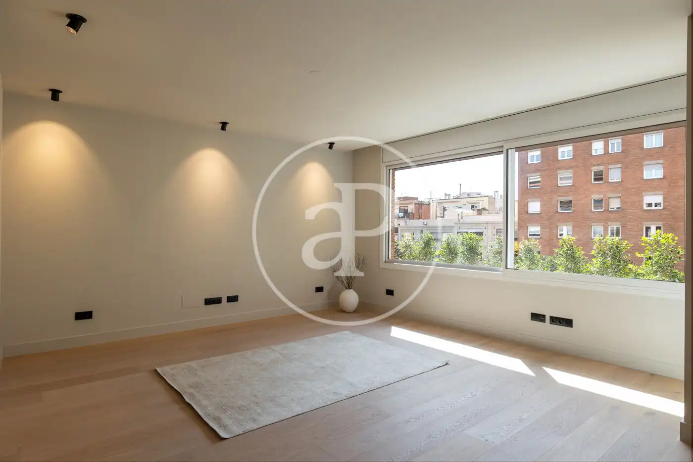 Wohnzimmer von Wohnung zum Verkauf in Barcelona mit Klimaanlage, Heizung und Terrasse