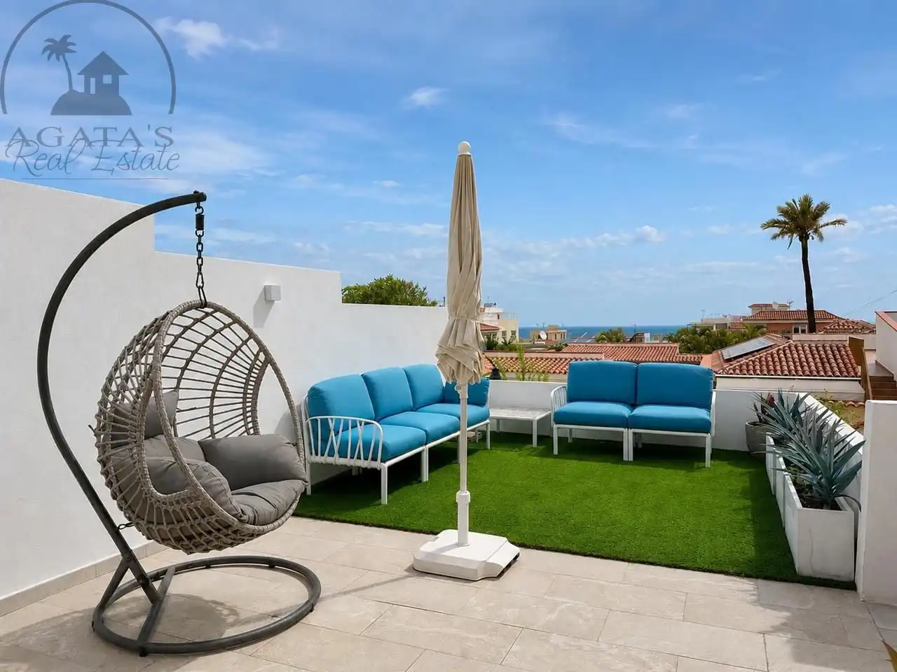 Terraza de Casa o chalet en venta en Los Realejos con Aire acondicionado, Jardín privado y Terraza