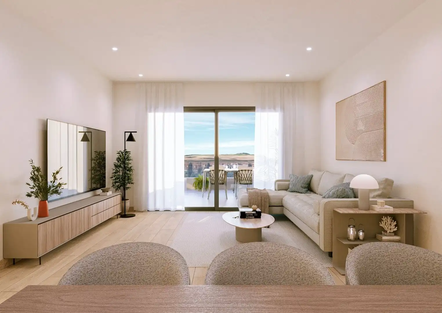 Sala de estar de Apartamento en venta en La Hoya  con Trastero y Piscina comunitaria