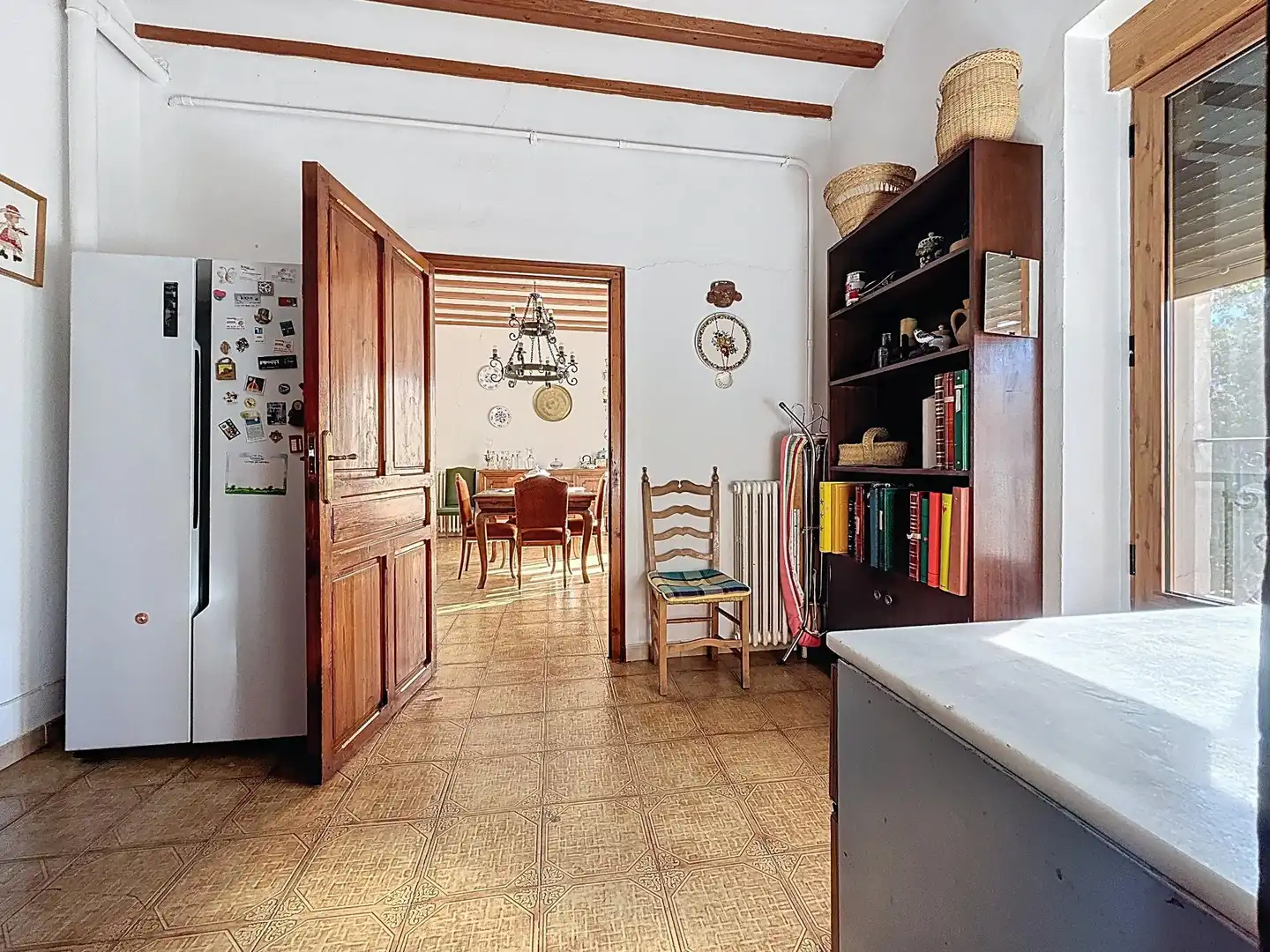 Cocina de Finca rústica en venta en Castalla con Jardín privado, Terraza y Piscina