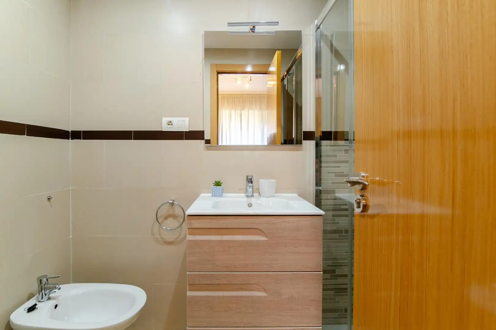 Bany de Apartament en venda en Oropesa del Mar / Orpesa amb Aire condicionat, Jardí privat i Terrassa