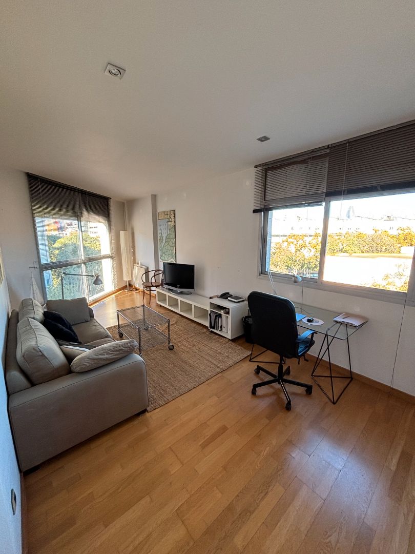 Sala d'estar de Pis en venda en  Barcelona Capital amb Aire condicionat, Calefacció i Parquet