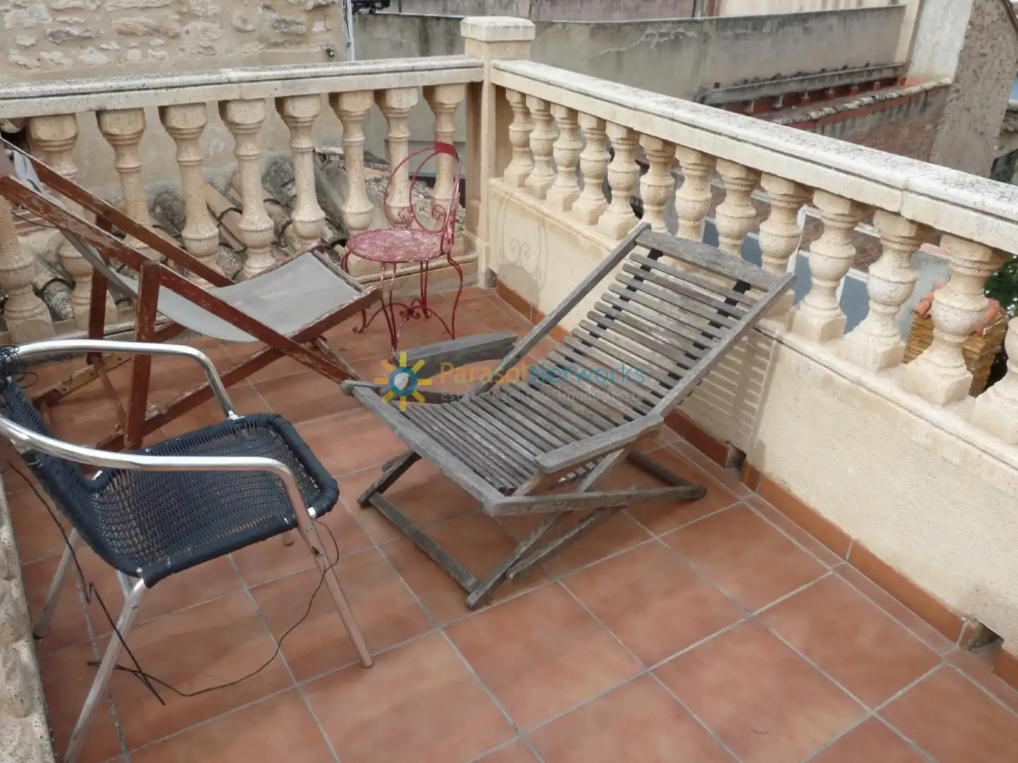 Terrassa de Finca rústica en venda en El Palomar amb Aire condicionat, Calefacció i Jardí privat