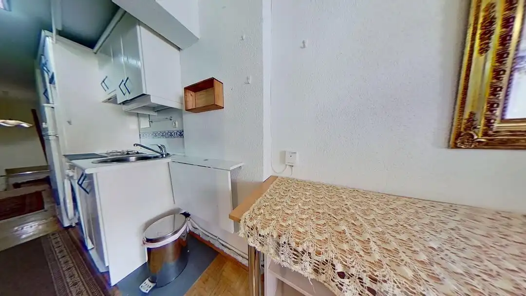 Kitchen of Flat for rent in Madrid  with Heating, Private garden and Swimming Pool