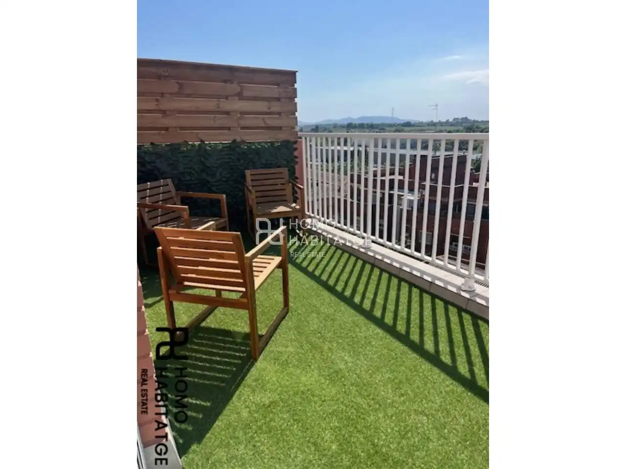 Terrasse von Wohnung zum Verkauf in Rubí mit Parkett, Terrasse und Balkon