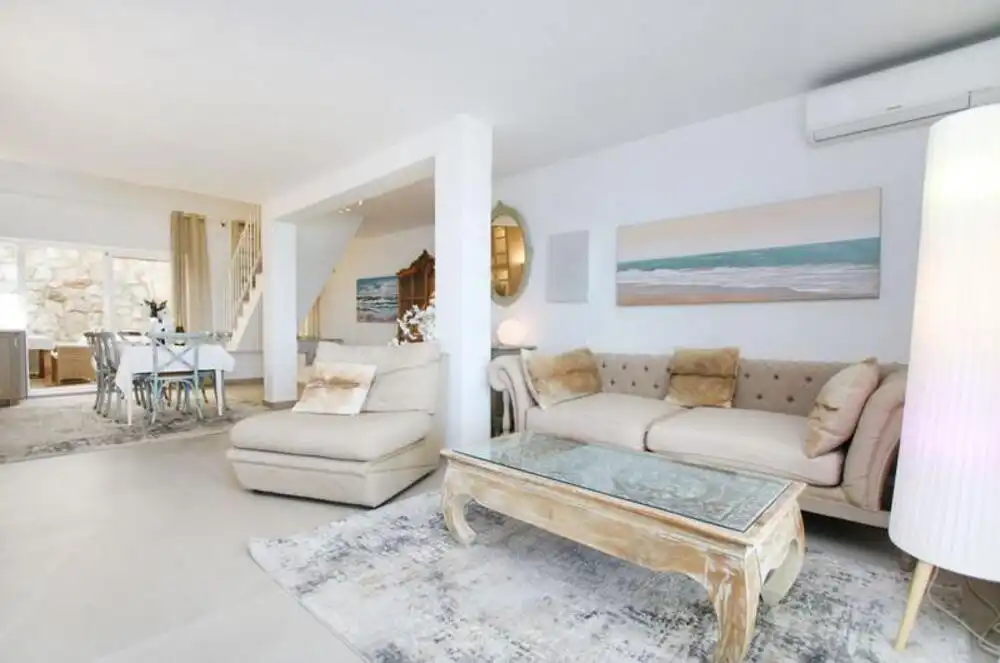 Living room of Duplexes for sale in Estepona  with Air Conditioner, Terrace and Swimming Pool