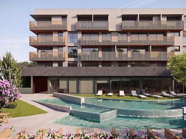 Pis d'obra nova amb piscina en venda a Avinguda Catalunya 12