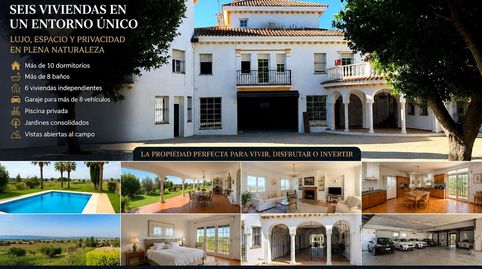 ESPECTACULAR FINCA CON 6 VIVIENDAS, PISCINA, AMPLIOS JARDINES Y VISTAS AL CAMPO ALJARAQUE