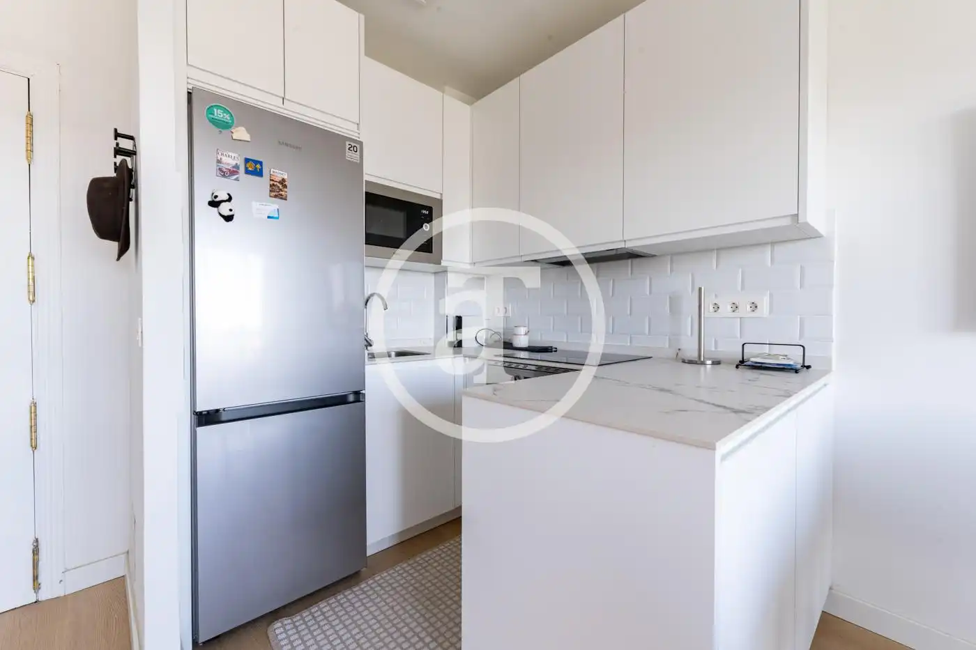 Cocina de Piso de alquiler en Madrid con Aire acondicionado, Calefacción y Amueblado