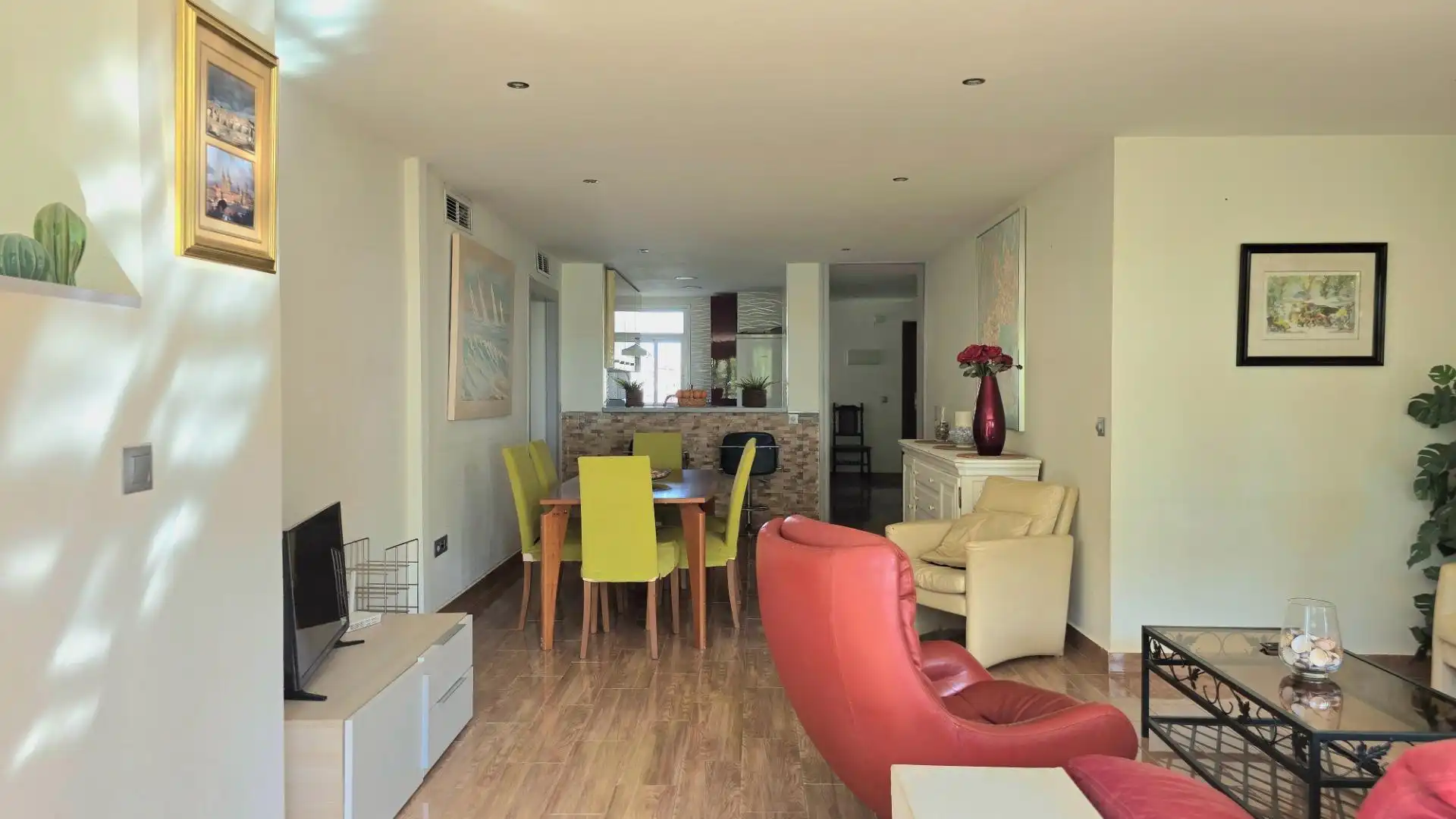 Esszimmer von Wohnungen zum Verkauf in Torremolinos mit Privatgarten, Möbliert und Gemeinschaftspool