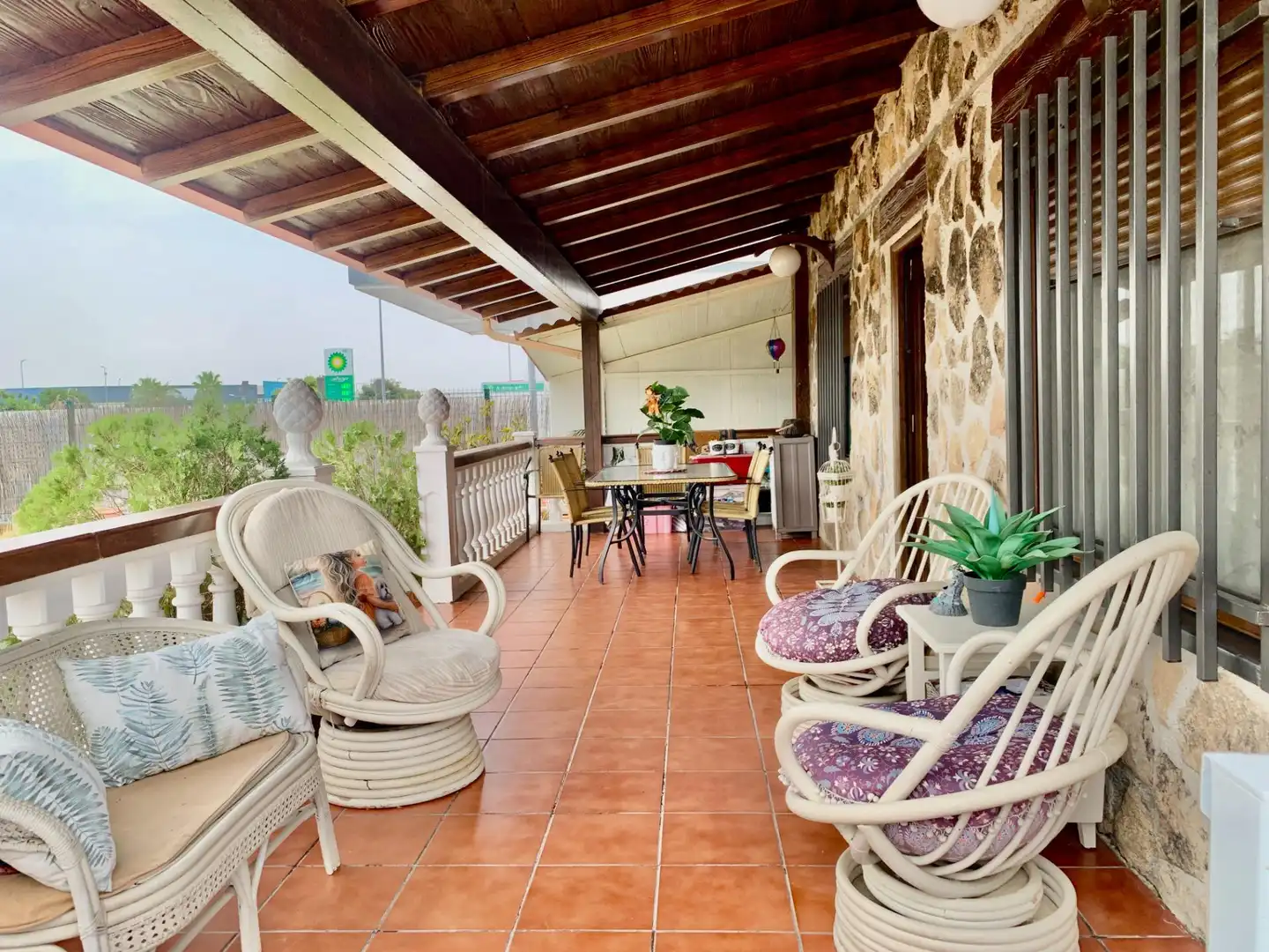 Terraza de Casa o chalet en venta en Lora del Río con Aire acondicionado, Calefacción y Jardín privado