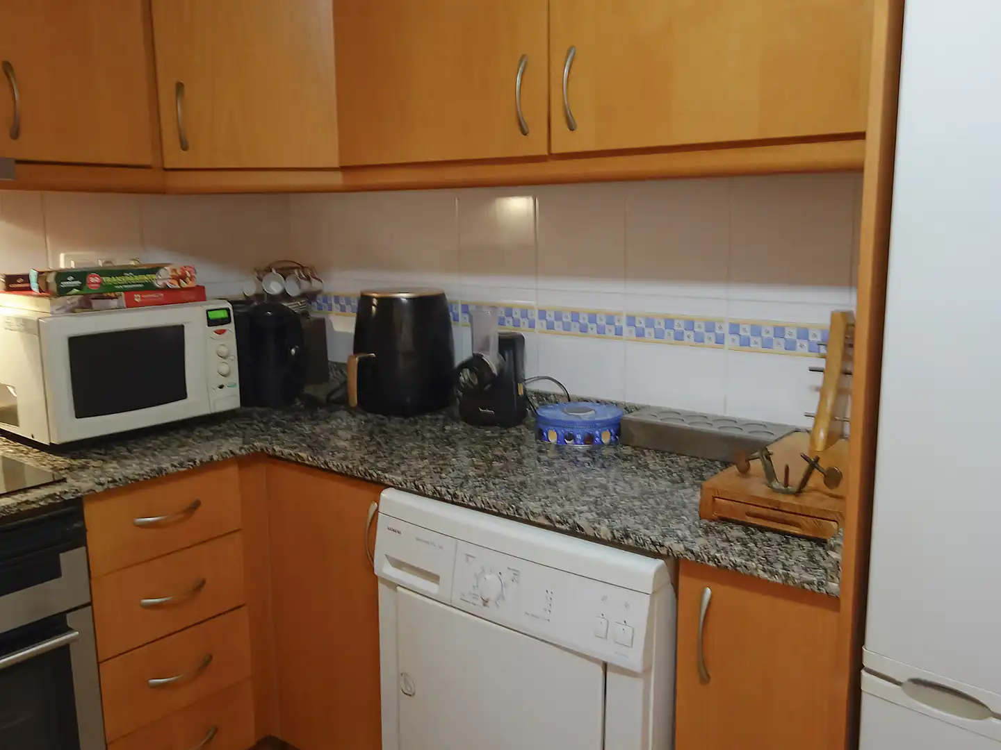 Cuina de Casa adosada en venda en Almazora / Almassora amb Aire condicionat, Calefacció i Jardí privat