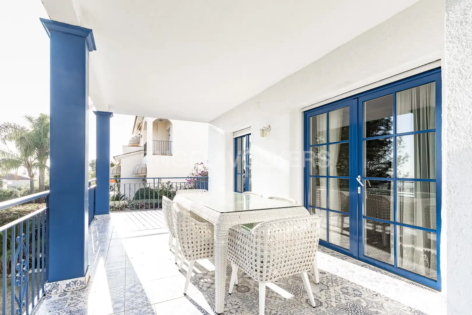 Terraza de Casa o chalet de alquiler en Sitges con Aire acondicionado, Calefacción y Jardín privado