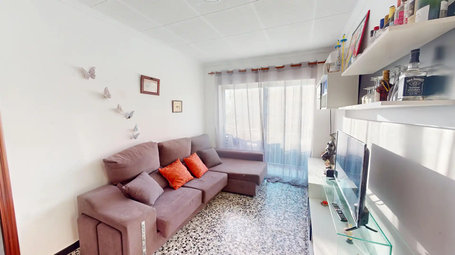 Sala d'estar de Pis en venda en Alicante / Alacant amb Aire condicionat, Moblat i Rentadora