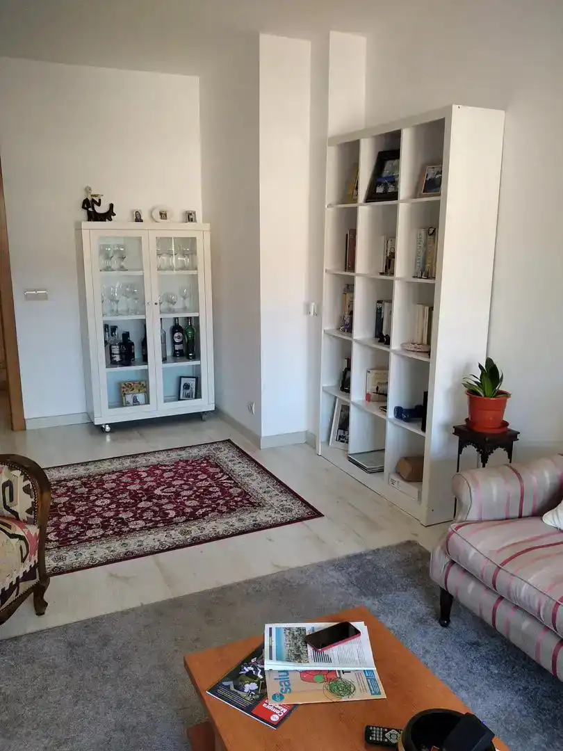 Sala d'estar de Pis per a compartir en Poio amb Moblat, Forn i Rentadora