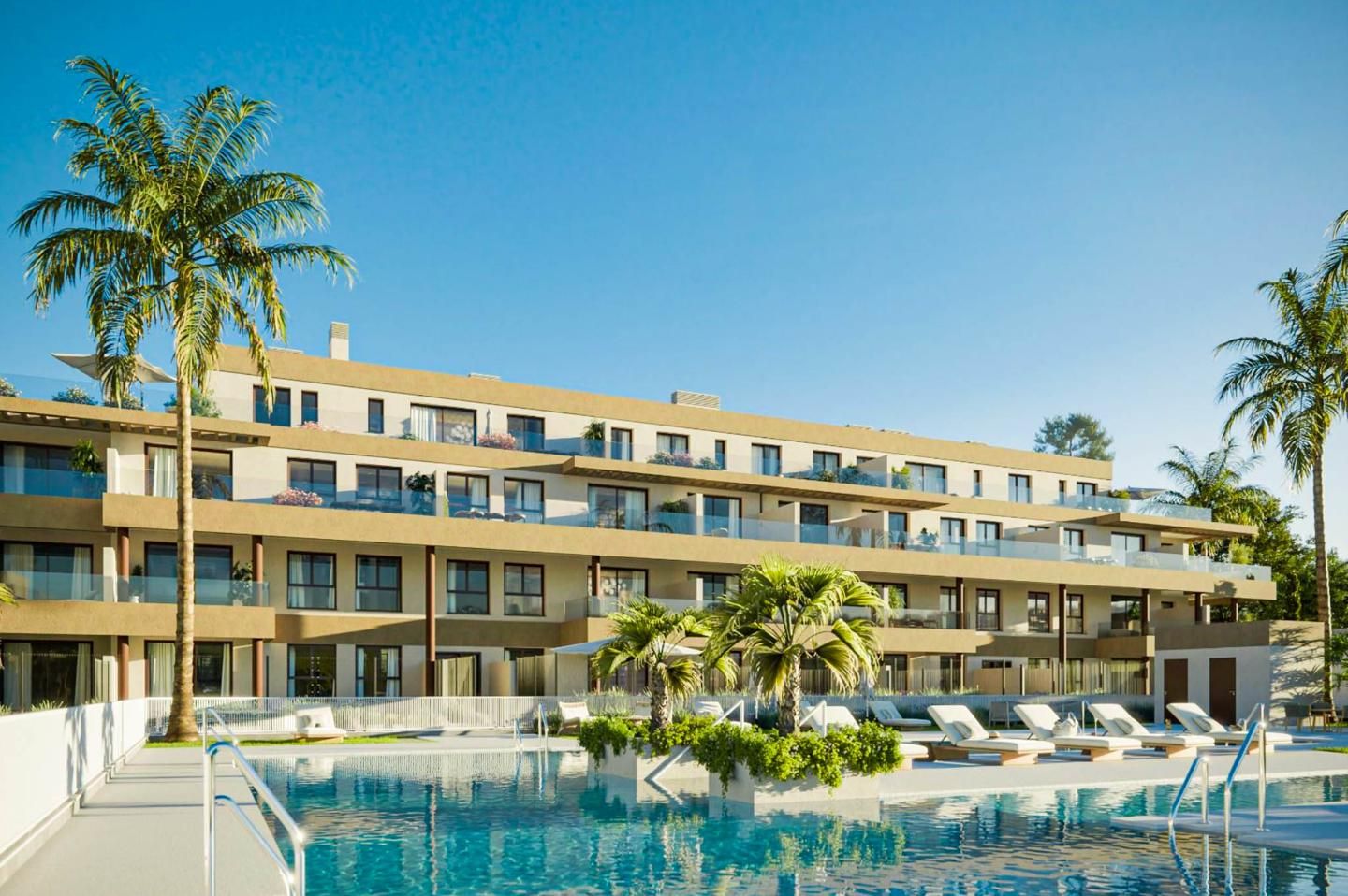 Dormitori de Apartament en venda en Mijas amb Aire condicionat, Calefacció i Jardí privat