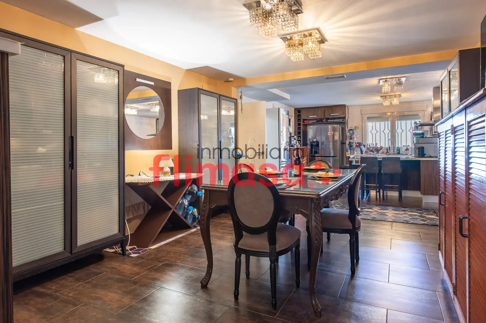 Dining room of Houses for sale in Villaviciosa de Odón  with Air Conditioner, Heating and Private garden