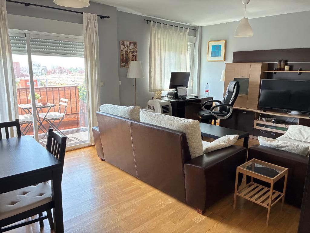 Sala de estar de Piso de alquiler en  Madrid Capital con Terraza