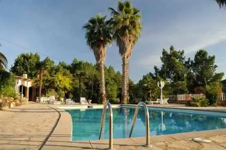 Piscina de Finca rústica en venda en Riudarenes amb Aire condicionat, Calefacció i Jardí privat