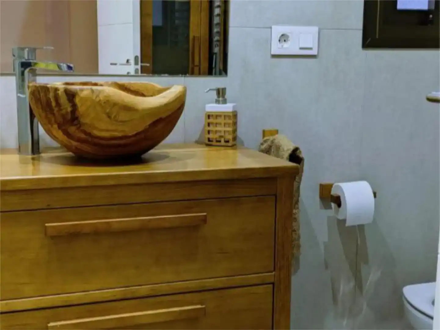 Badezimmer von Wohnung zur Miete in Mijas mit Klimaanlage, Parkett und Möbliert