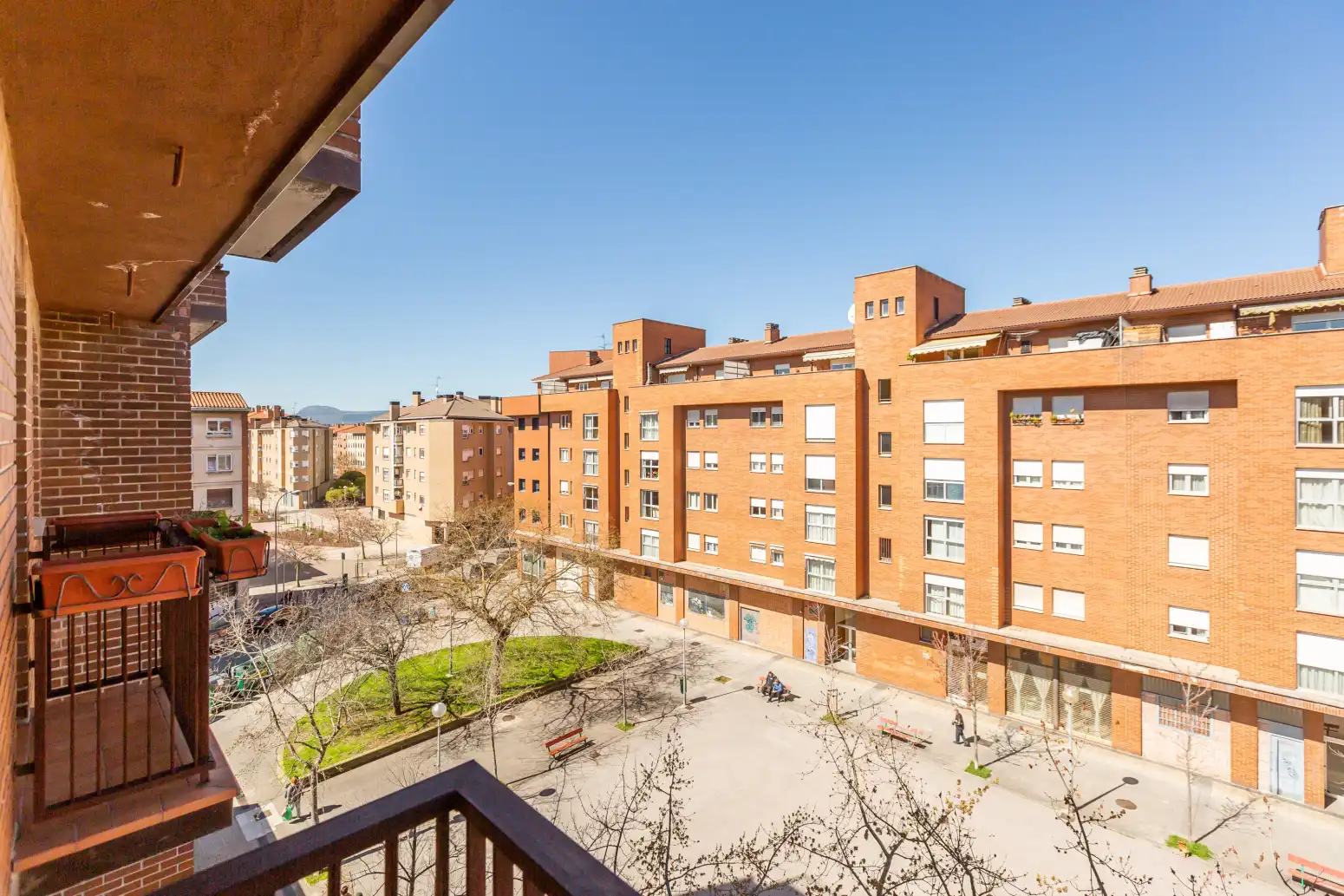 Exterior view of Flat for sale in  Pamplona / Iruña  with Heating, Parquet flooring and Terrace