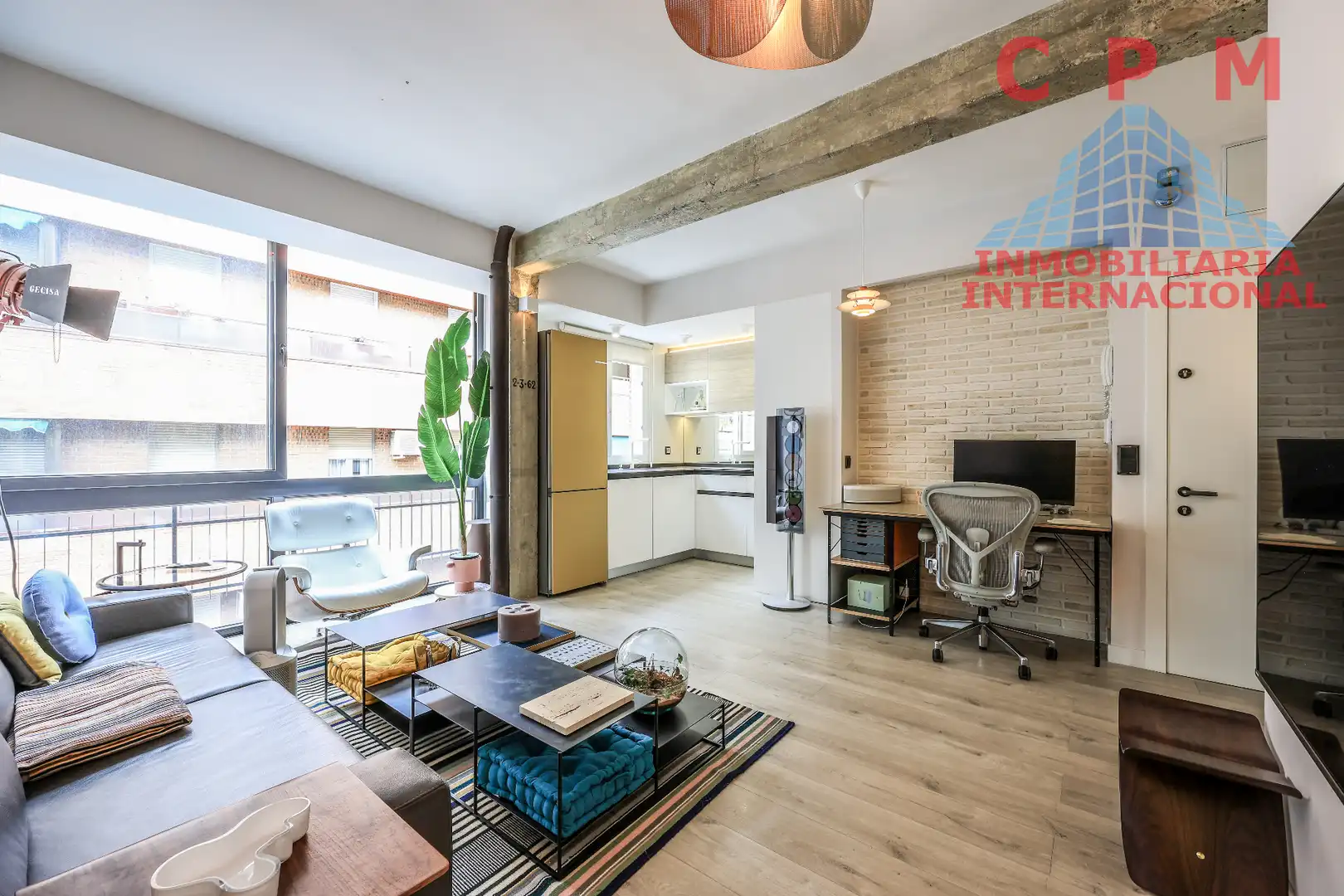 Sala de estar de Piso de alquiler en Madrid con Aire acondicionado, Calefacción y Parquet