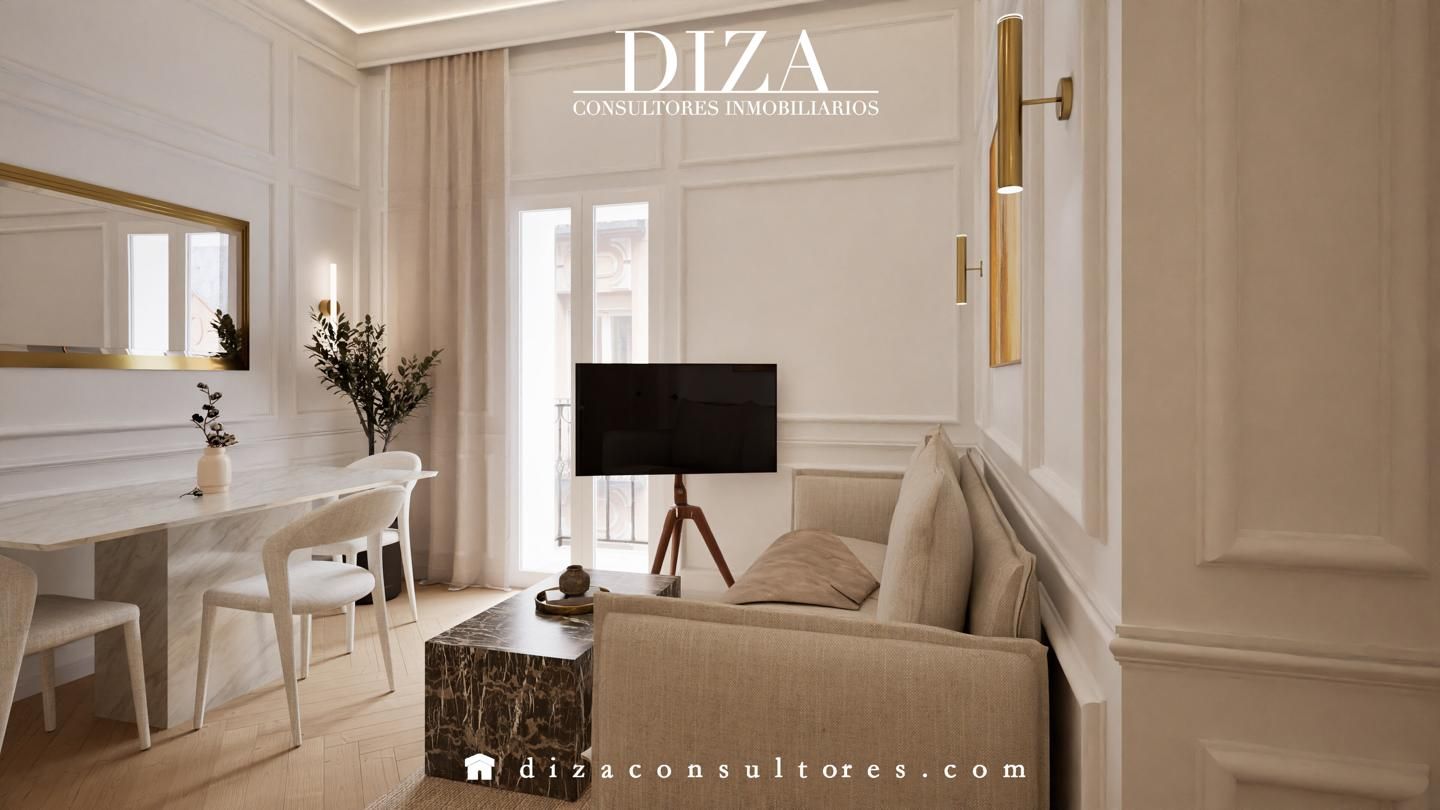 Living room of Flat for sale in  Madrid Capital