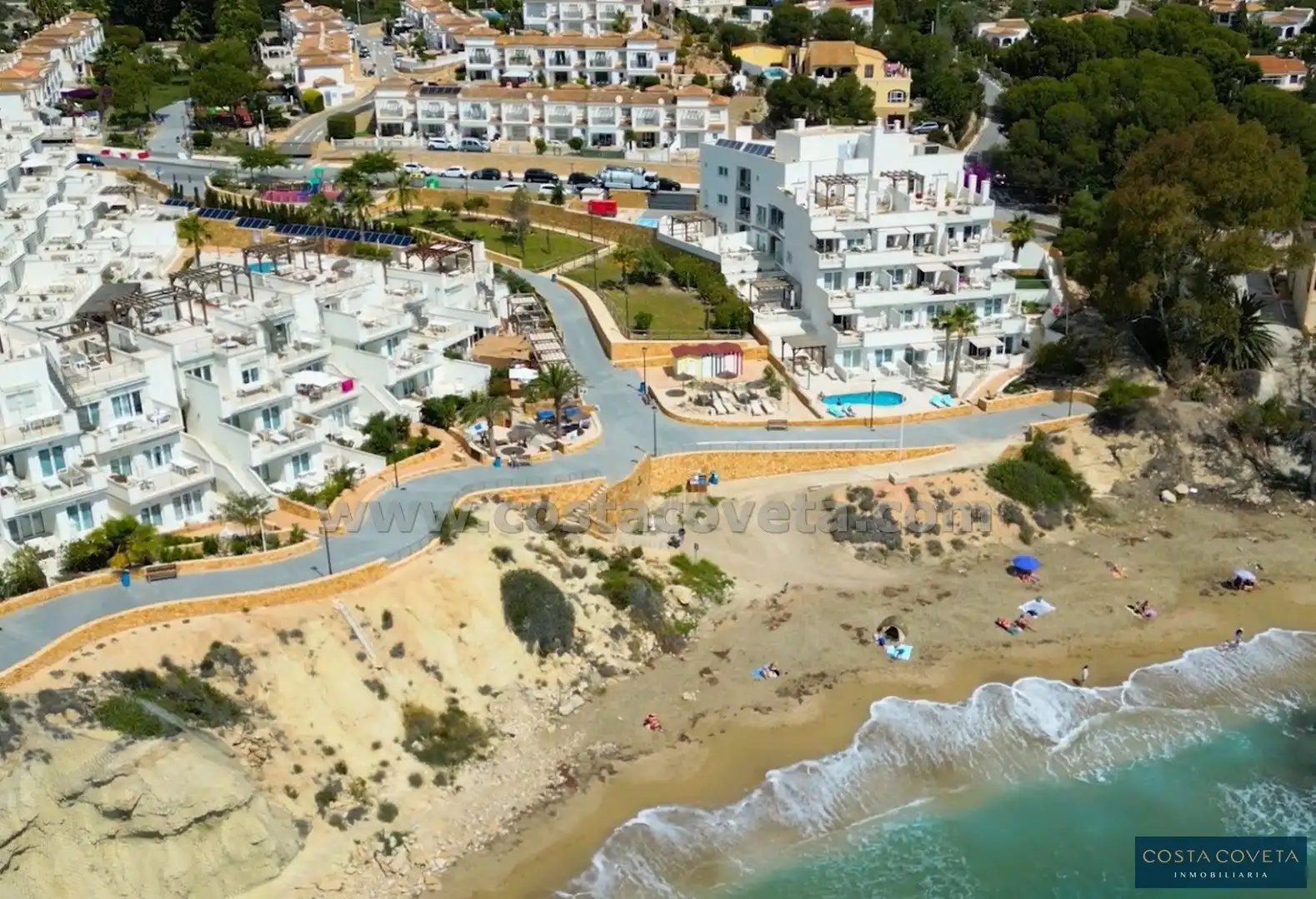 Außenansicht von Erdgeschoss zum Verkauf in El Campello mit Klimaanlage, Heizung und Terrasse