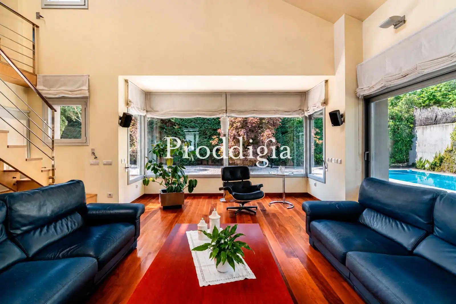 Living room of Houses for sale in Sant Cugat del Vallès  with Air Conditioner, Terrace and Storage room
