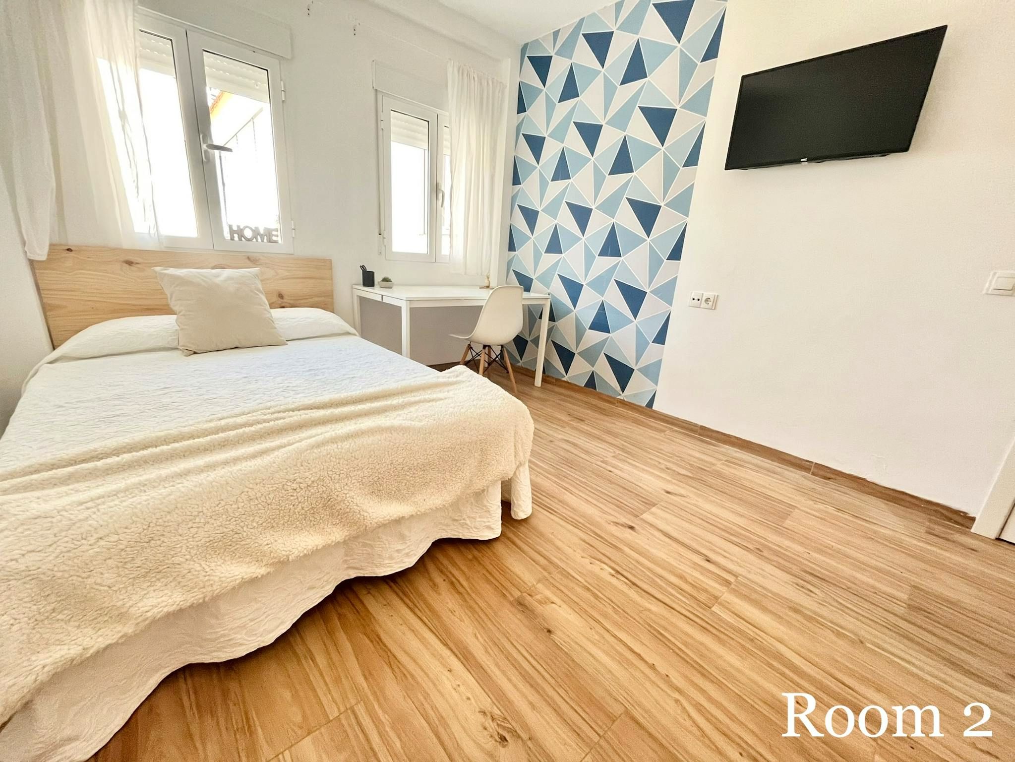 Bedroom of Flat to share in  Sevilla Capital  with Air Conditioner, Furnished and Washing machine