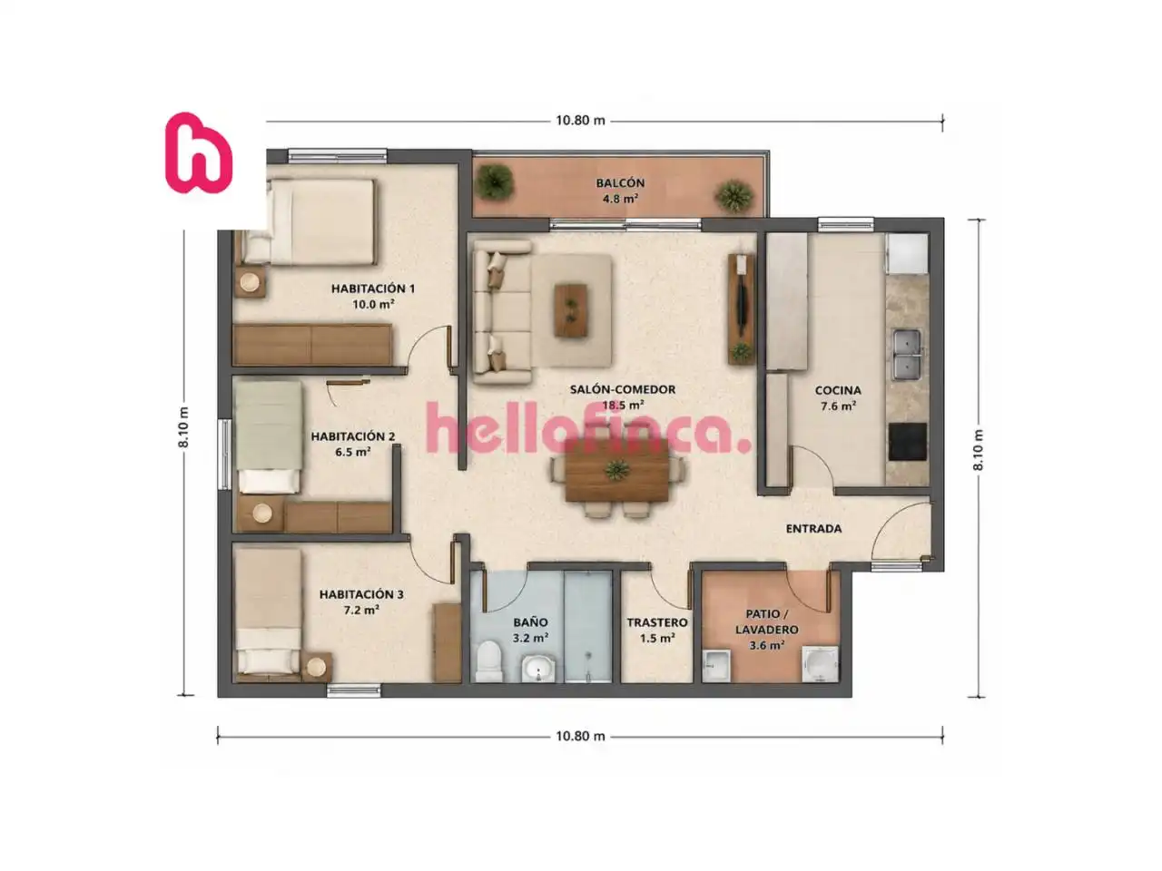 Piso con terraza en venta en Calle del Vallès, imagen 44