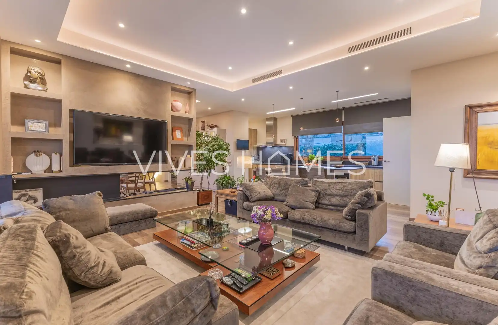 Sala de estar de Casa o chalet en venta en Sant Vicenç de Montalt con Aire acondicionado, Calefacción y Jardín privado