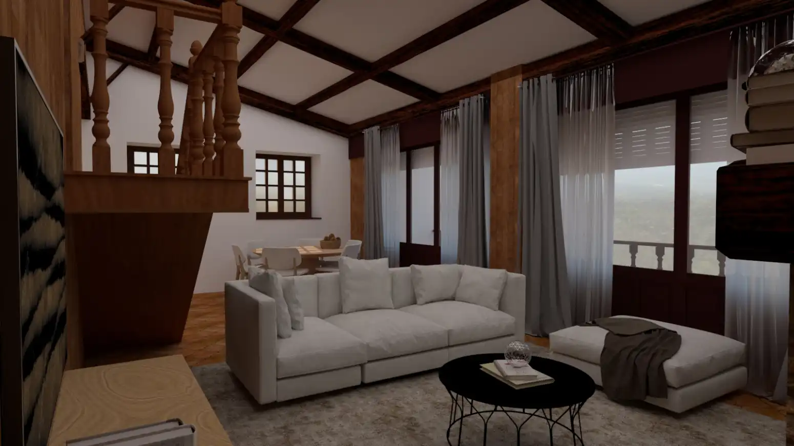 Sala de estar de Casa o chalet en venta en Soto del Barco con Calefacción, Jardín privado y Parquet