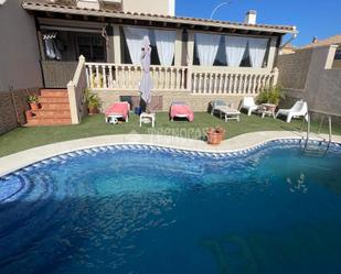 Swimming pool of Single-family semi-detached for sale in Málaga Capital  with Air Conditioner and Swimming Pool