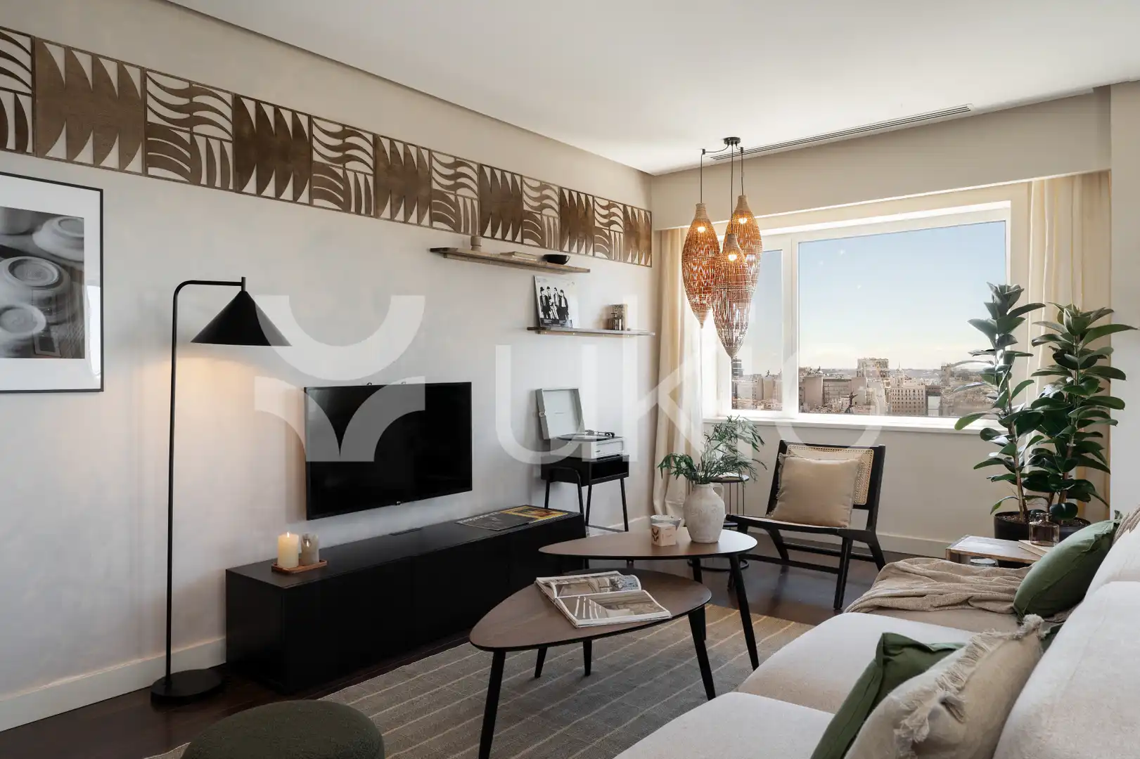 Living room of Apartments for rent in Madrid  with Air Conditioner, Heating and Terrace