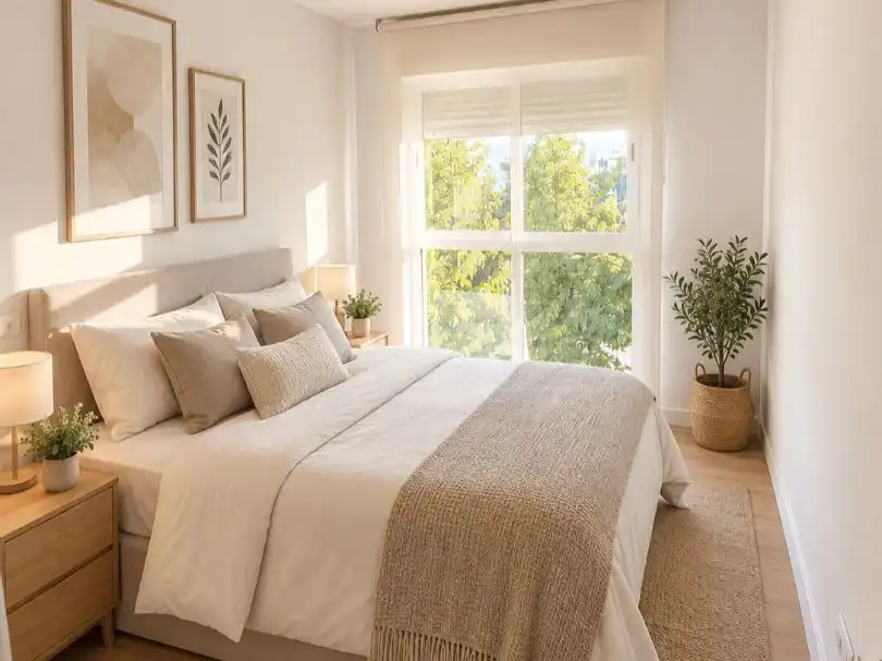Schlafzimmer von Wohnung zum Verkauf in Las Rozas de Madrid mit Klimaanlage, Terrasse und Schwimmbad
