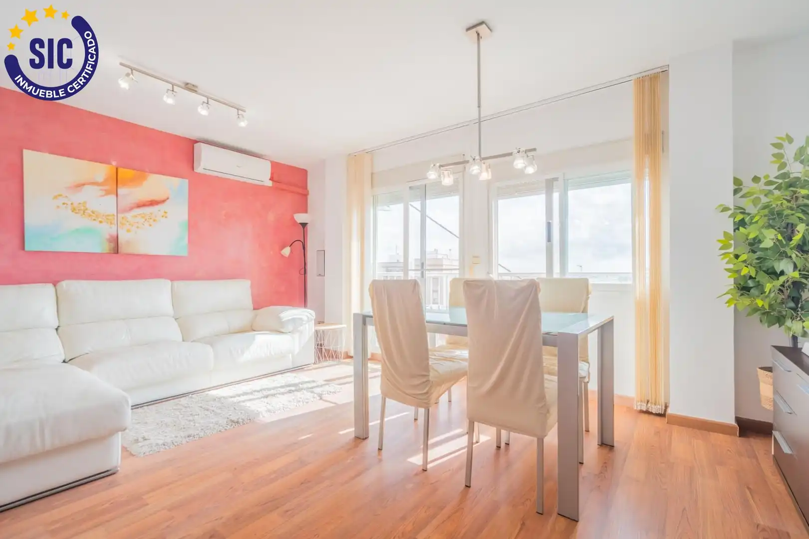 Sala de estar de Piso en venta en Valencia con Aire acondicionado, Calefacción y Parquet