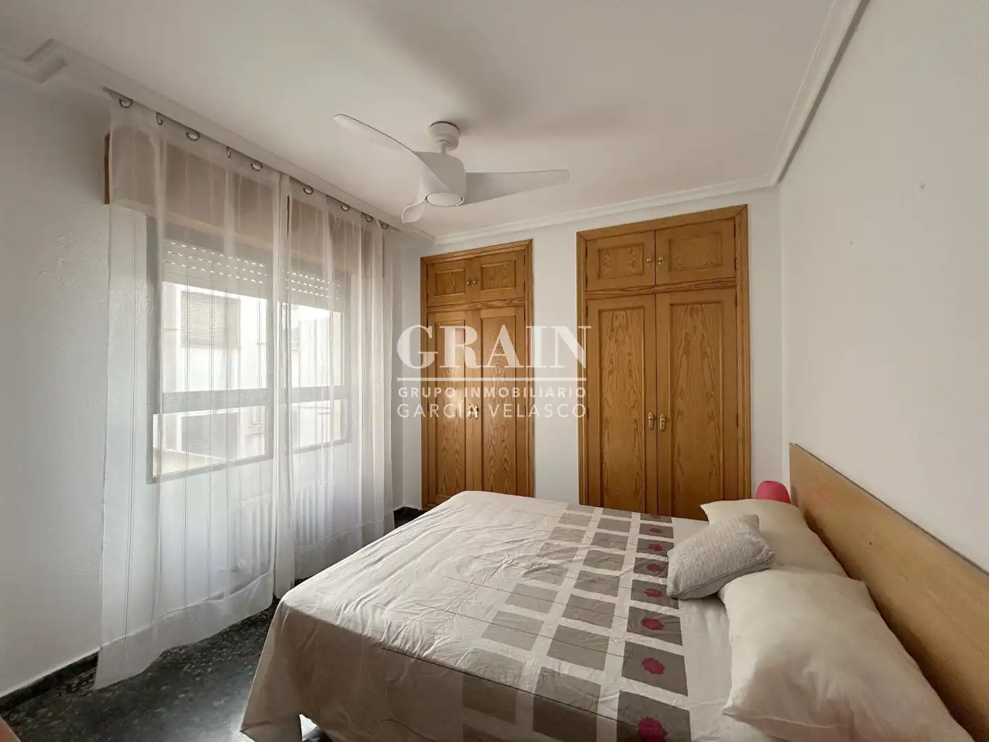 Bedroom of Apartments for rent in Albacete  with Heating and Furnished