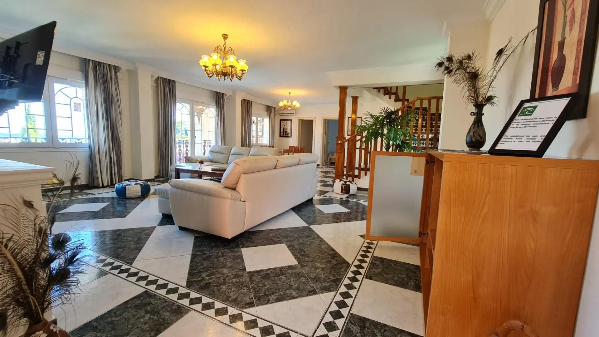 Living room of Houses for sale in Benalmádena  with Air Conditioner, Heating and Private garden