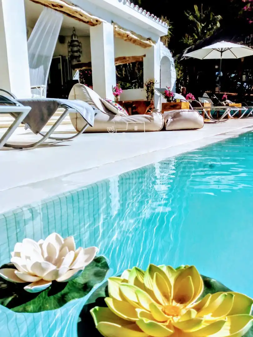 Swimming pool of Houses for sale in Santa Eulària des Riu  with Air Conditioner, Private garden and Terrace