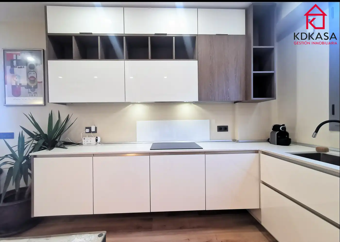 Kitchen of Flat for rent in Madrid  with Air Conditioner, Heating and Terrace