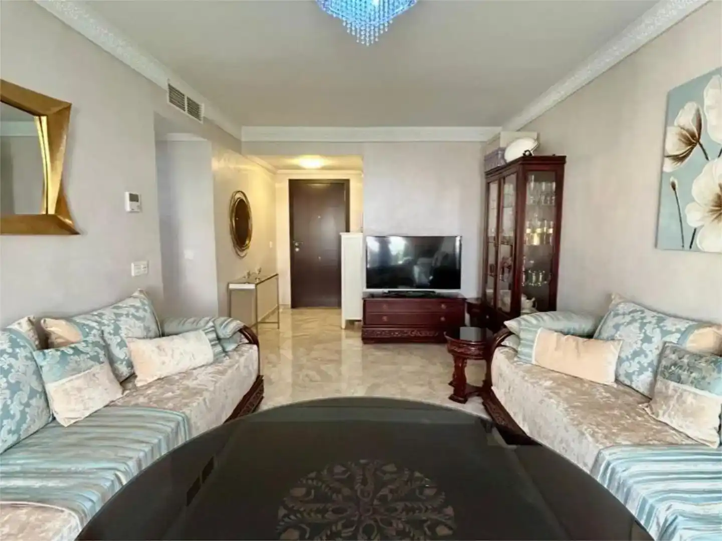 Living room of Flat for sale in  Melilla Capital  with Air Conditioner and Balcony