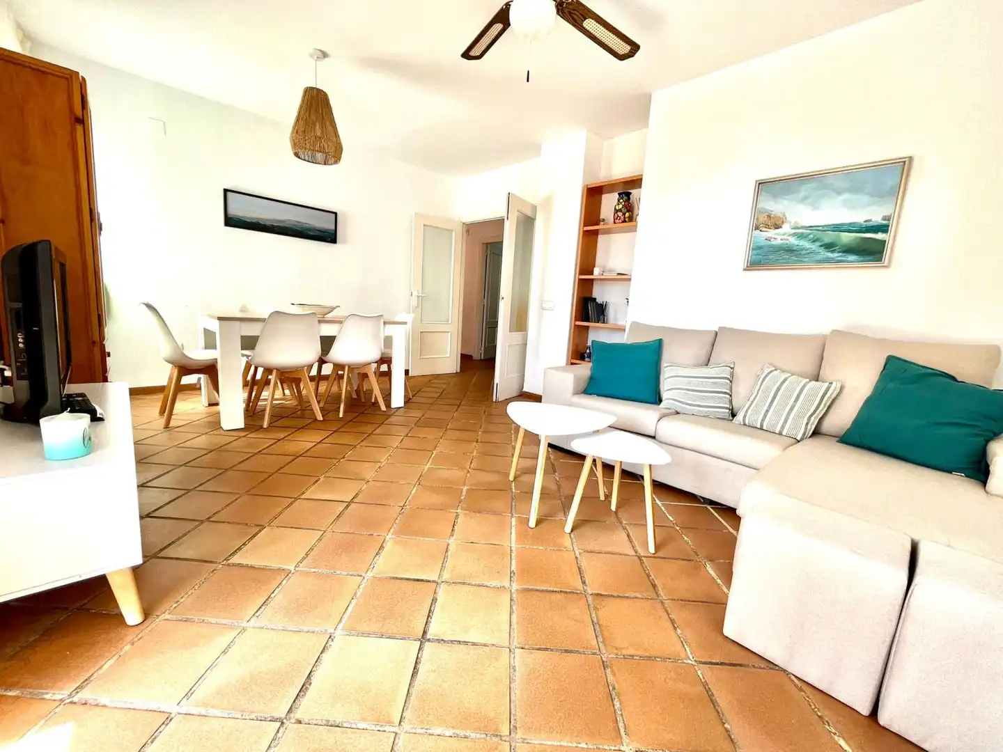 Living room of Flat for rent in Islantilla  with Air Conditioner, Terrace and Storage room