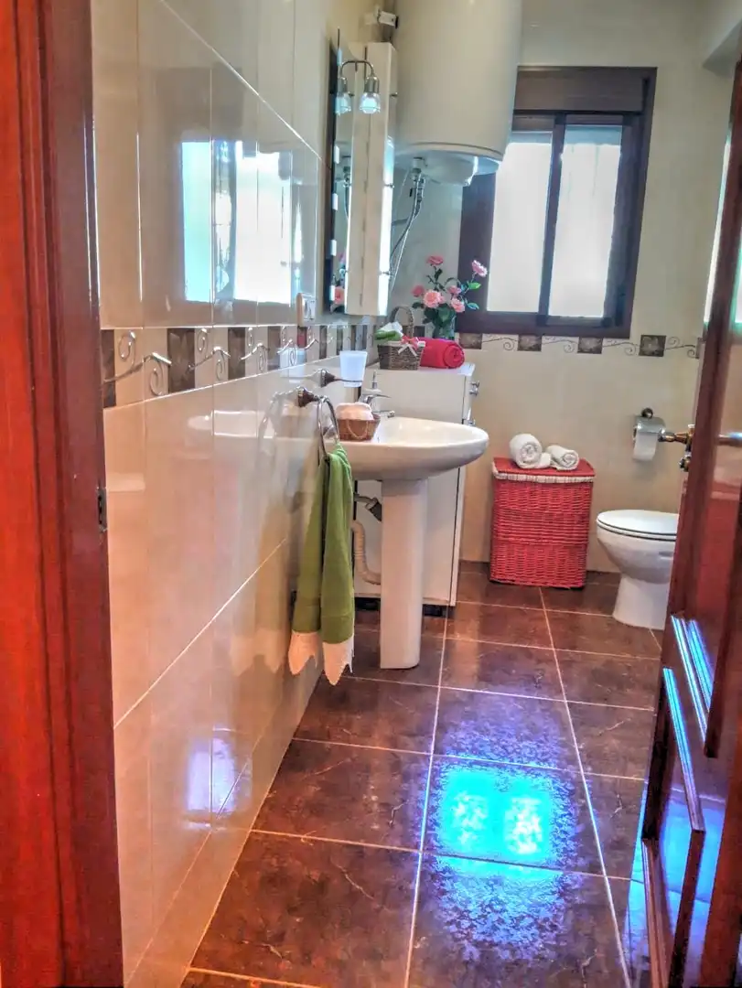 Baño de Finca rústica en venta en Benamargosa con Aire acondicionado, Jardín privado y Terraza